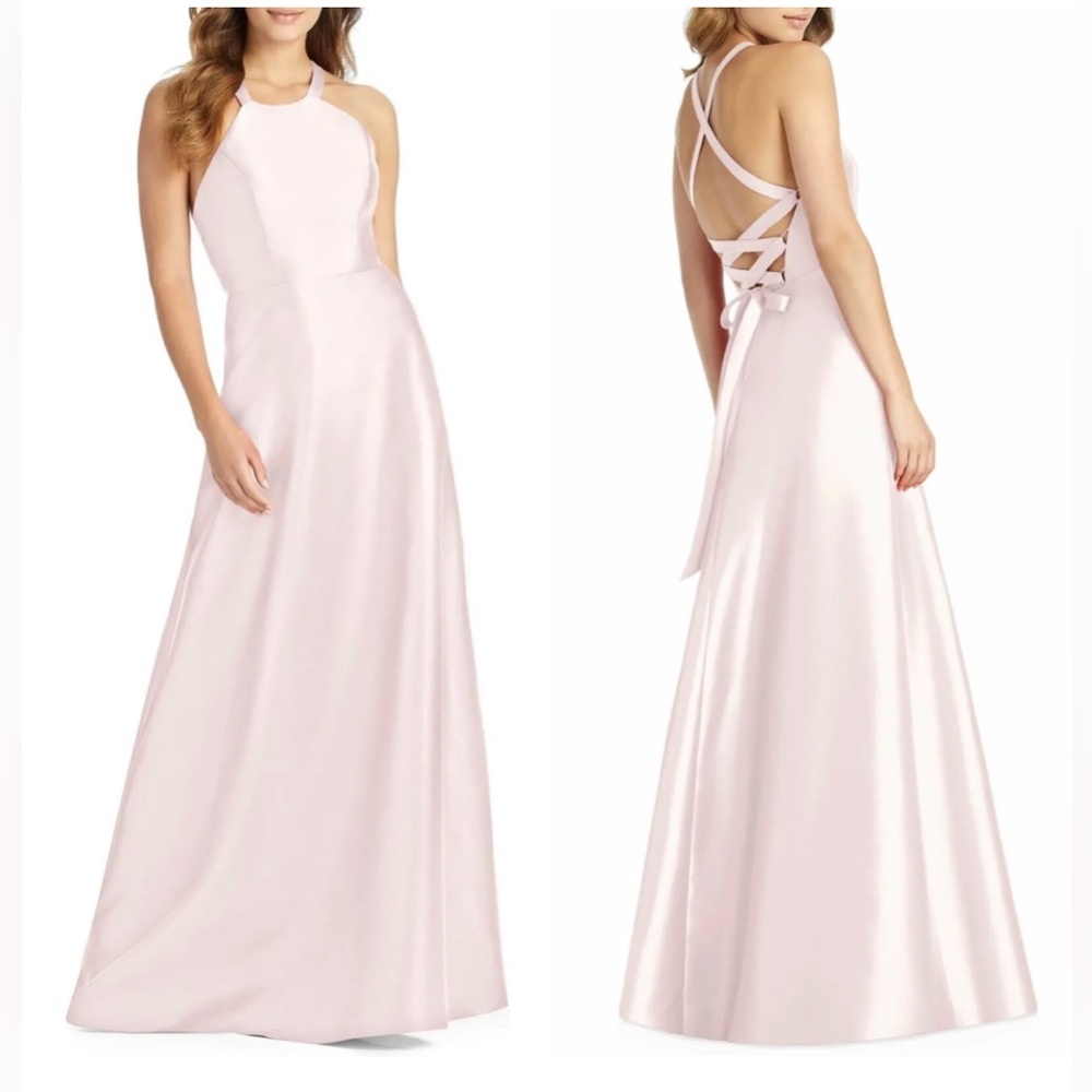 ALFRED SUNG Blush Pink Wedding Dress
